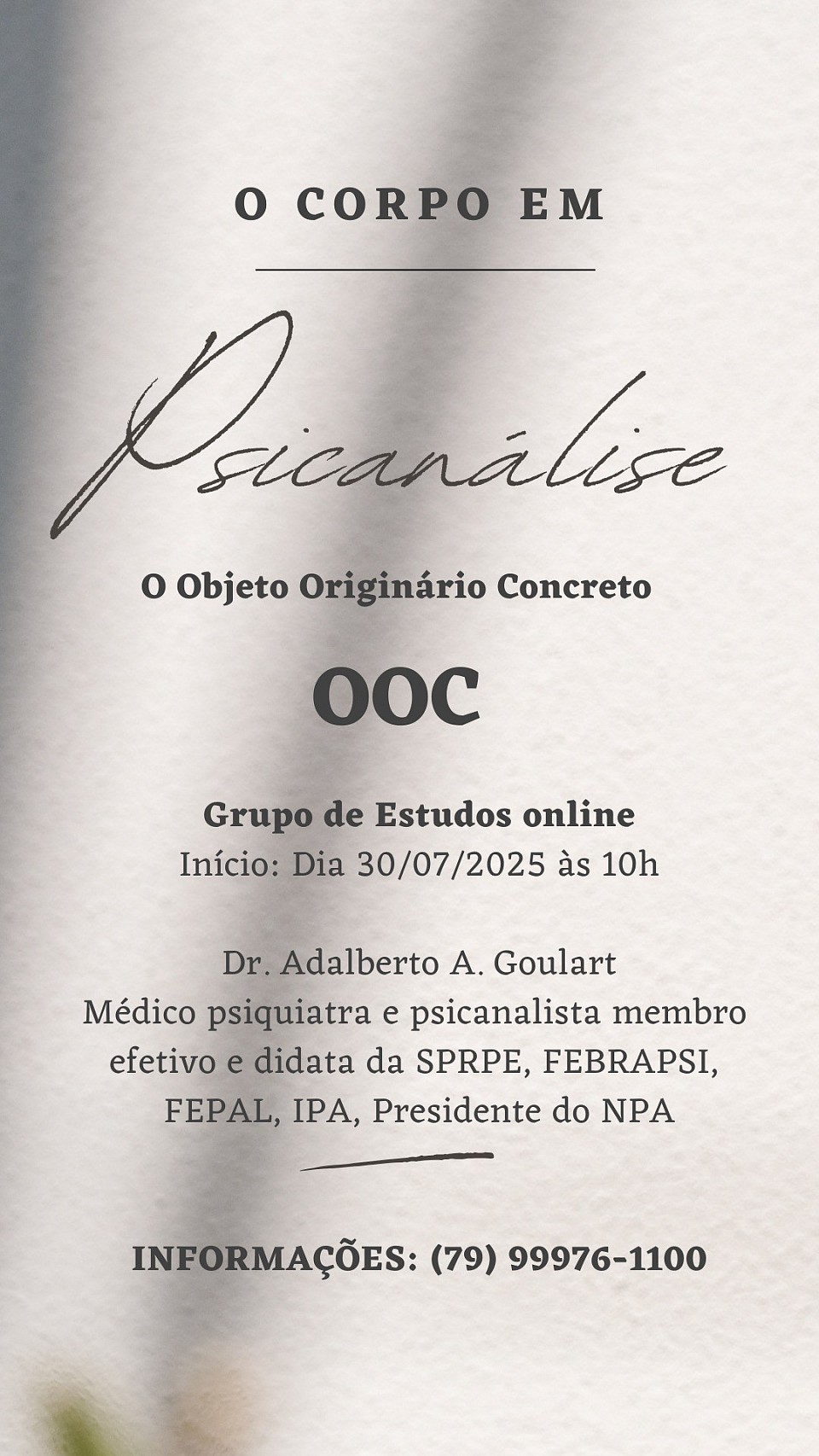 O CORPO EM PSICANÁLISE